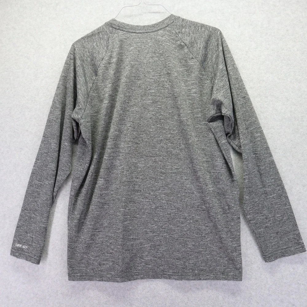 Nike Swim Shirt Mens‎ Small Dri-Fit UPF 40+ Active Beach Surf Gray Long Sleeve